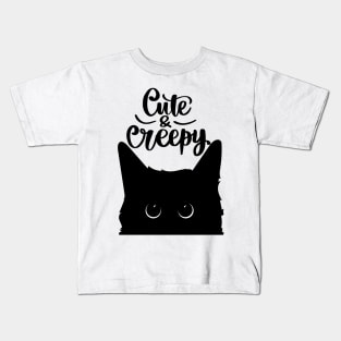 Cute & Creepy (Cat) Kids T-Shirt